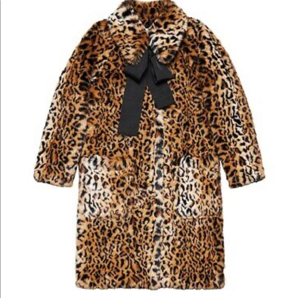 Erdem X H&M Leopard Fur Coat